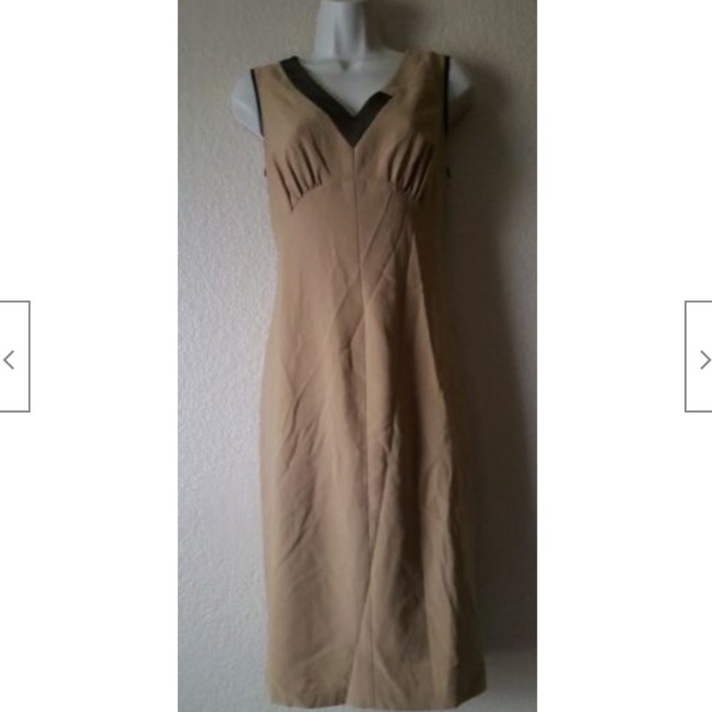 Anne Klein V-Neck Empire Waist Sheath Dress - Size 6 NWOT